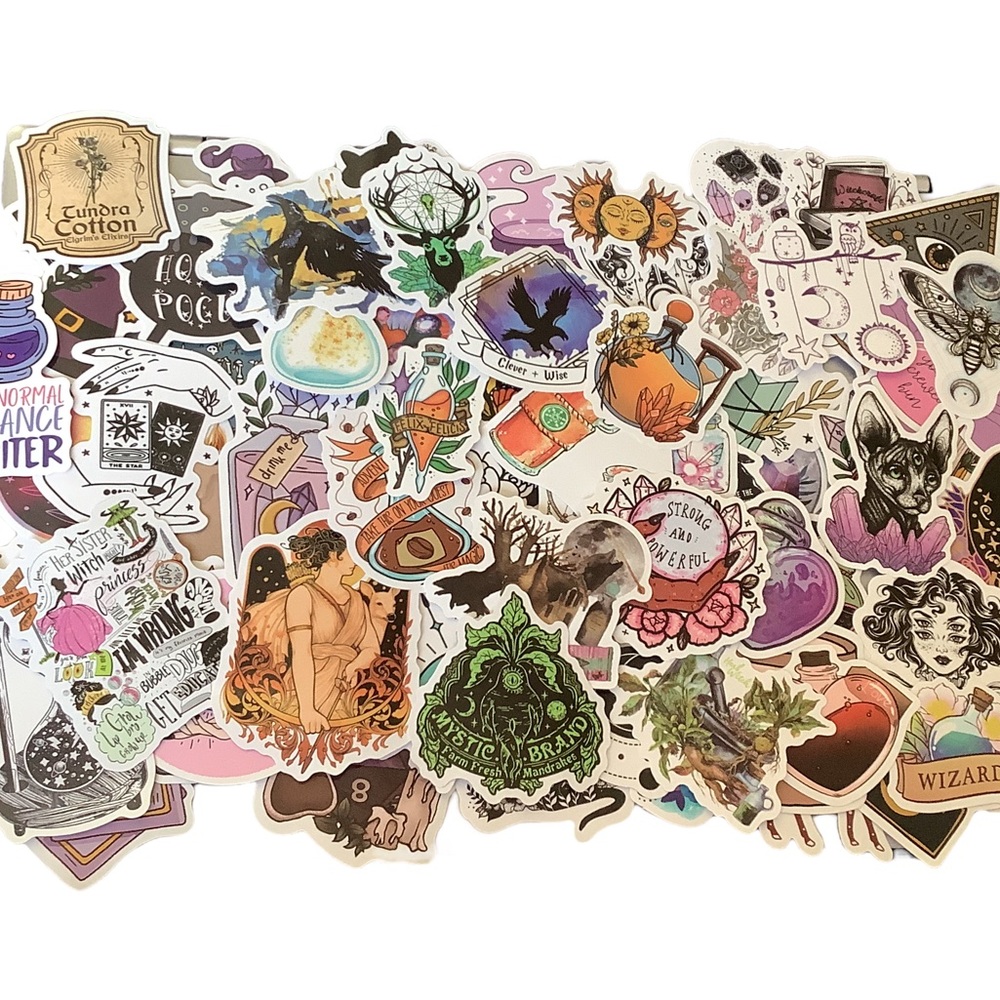 Pack of 10 random witchy vinyl stickers